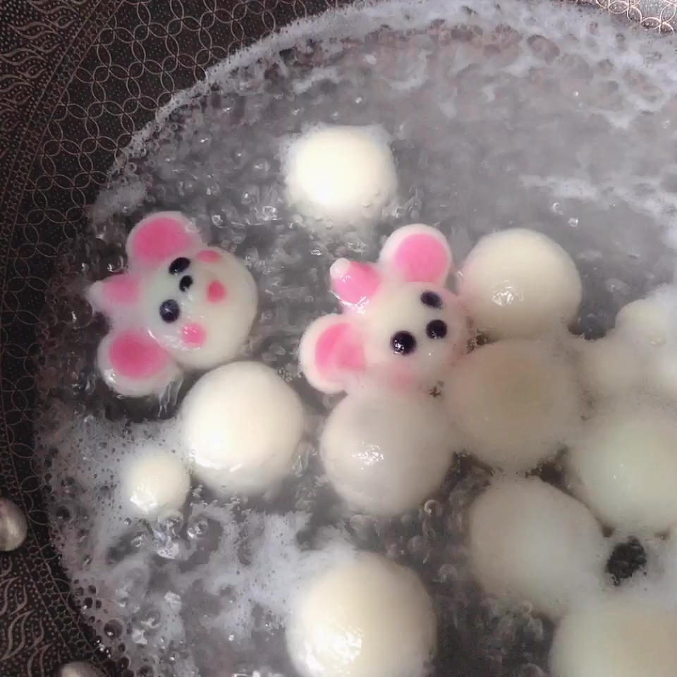 小飞象好运鼠卡通汤圆