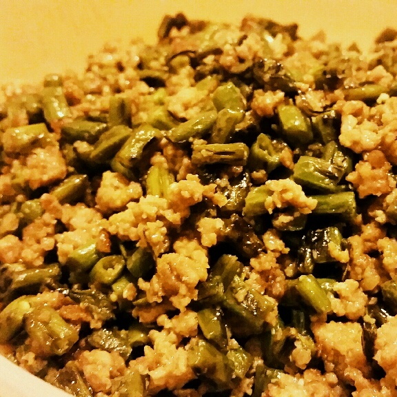 干煸榄菜肉末豆角