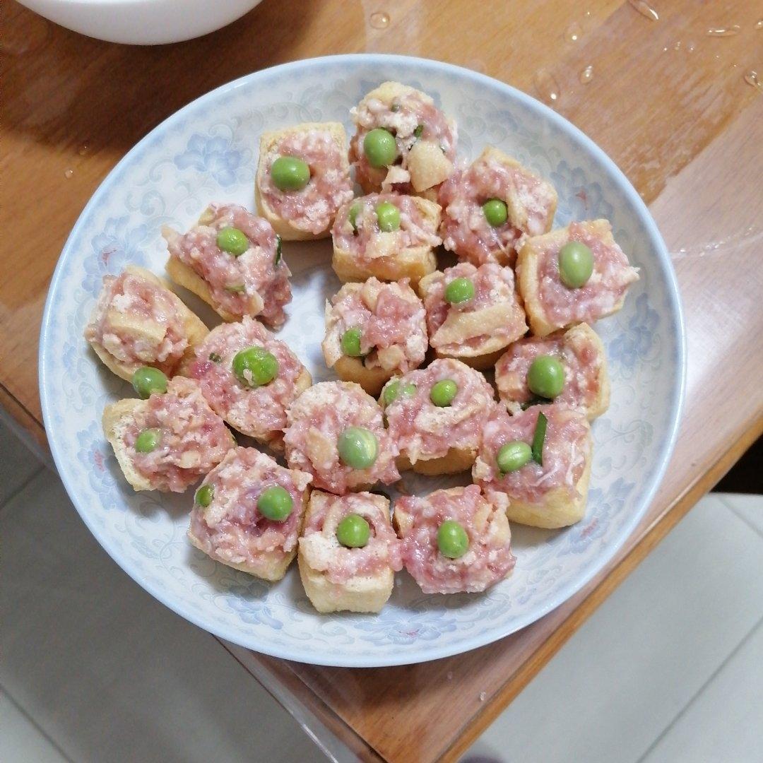 一端上桌就被秒光的时蔬肉沫酿油豆腐