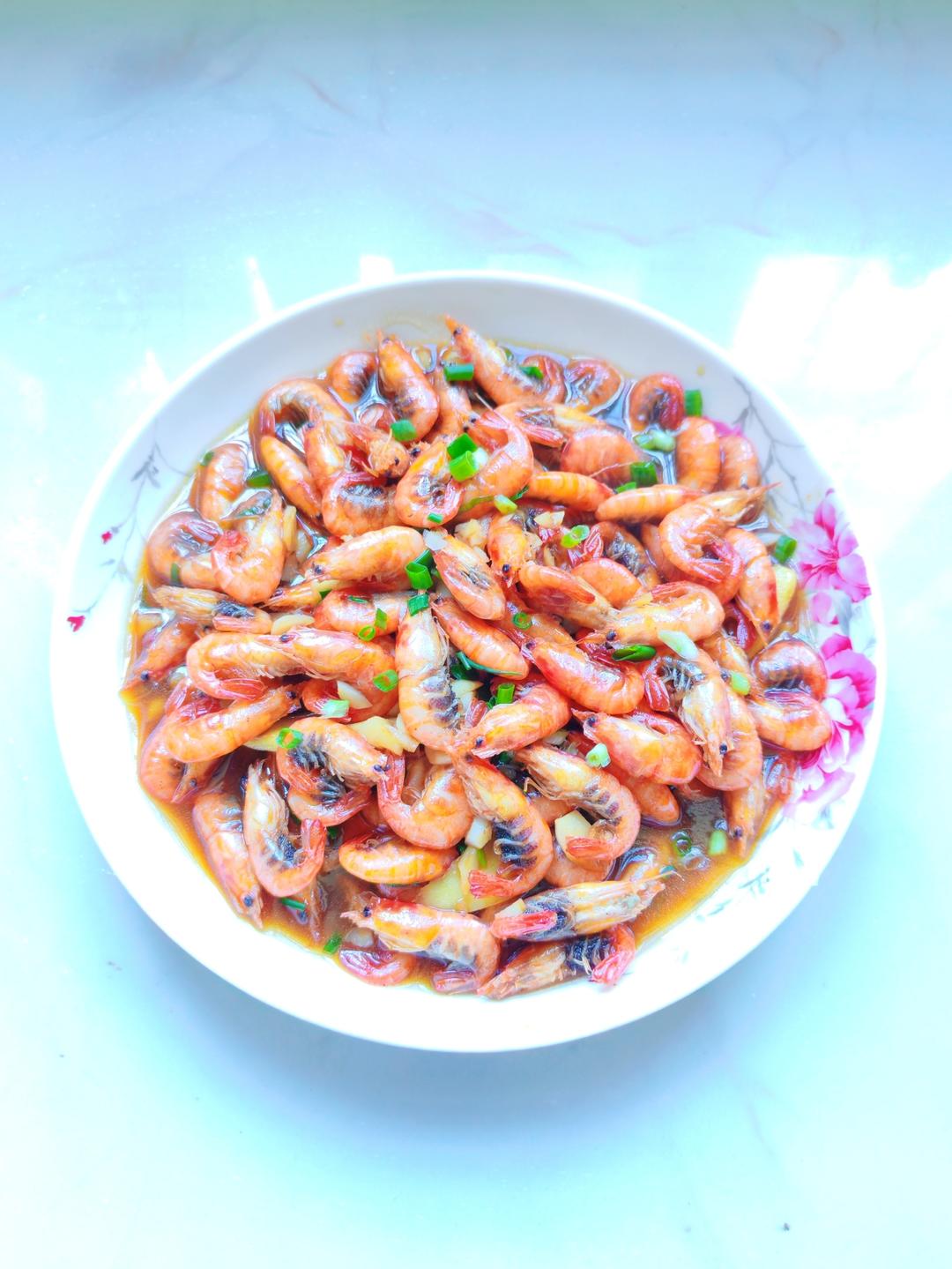 油爆白米虾