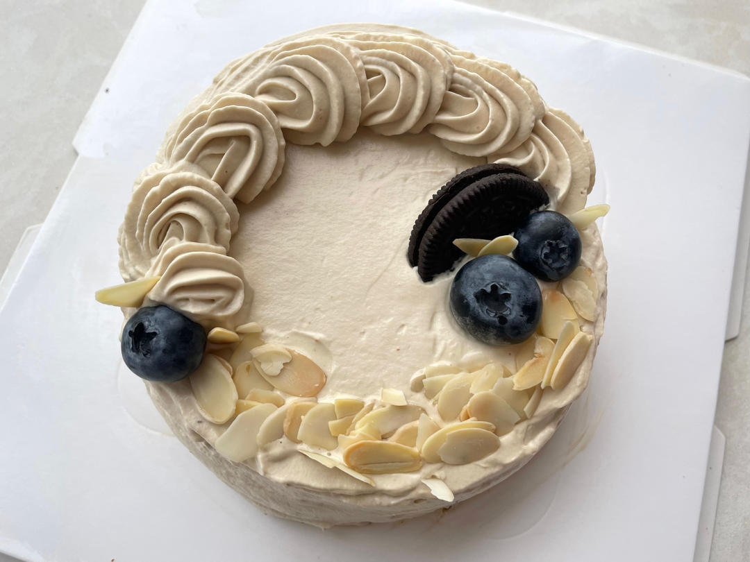 6寸咖啡戚风+咖啡奶油➕咖啡奶冻