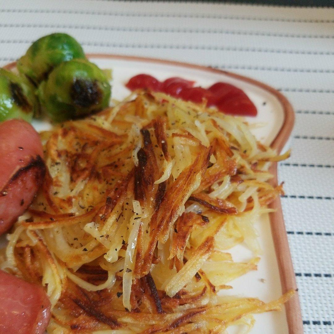 煎土豆丝（hash brown)