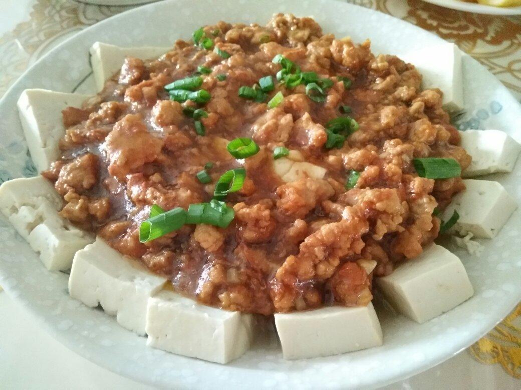 肉末浇汁豆腐