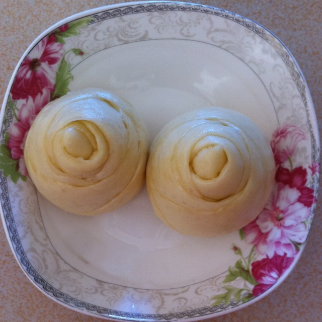 紫薯玫瑰花馒头