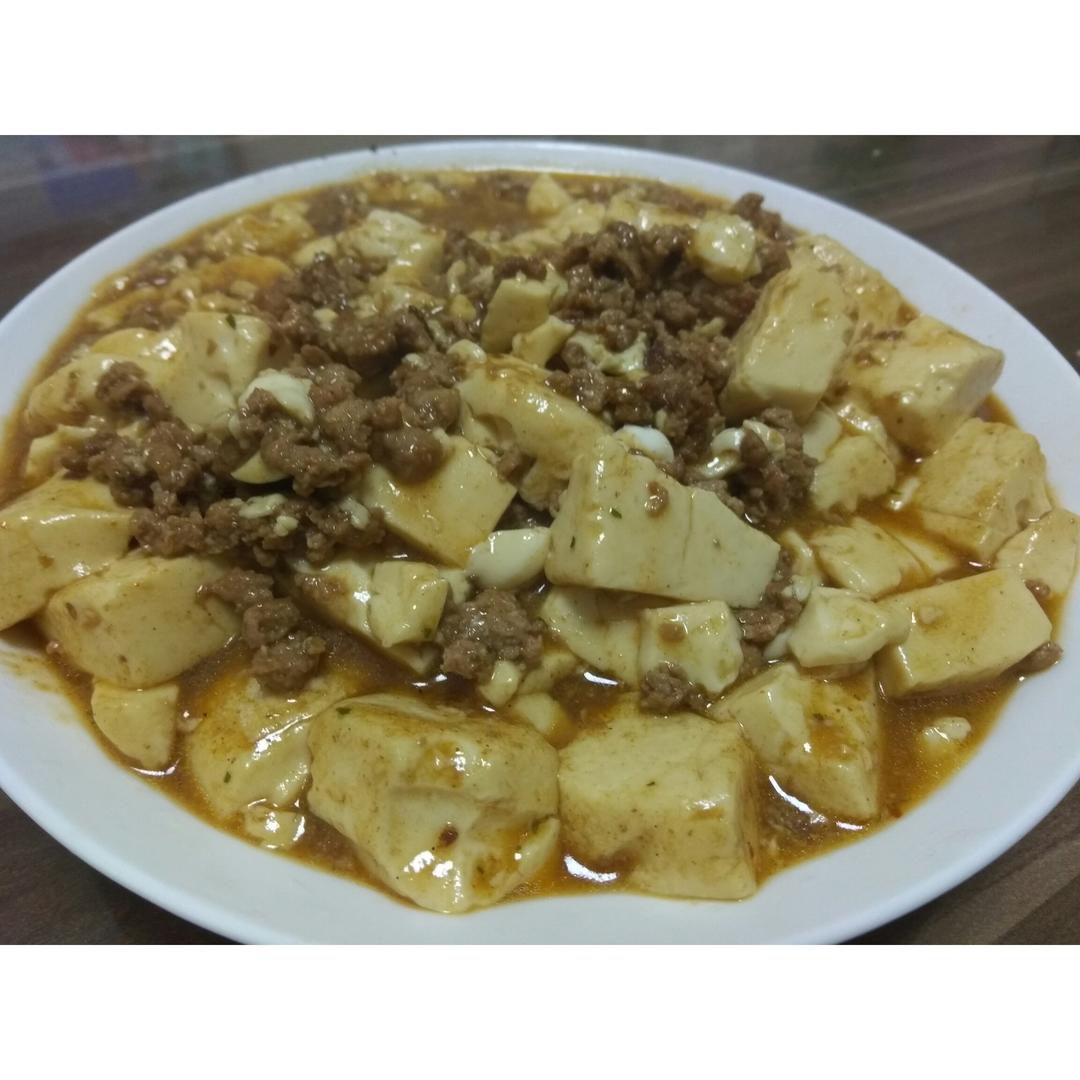 家常红烧肉末豆腐