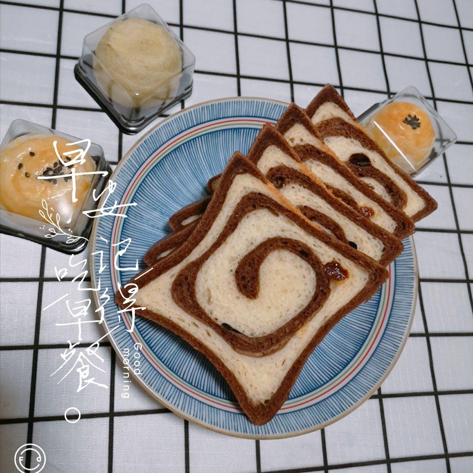 双色可可吐司（一次发酵）