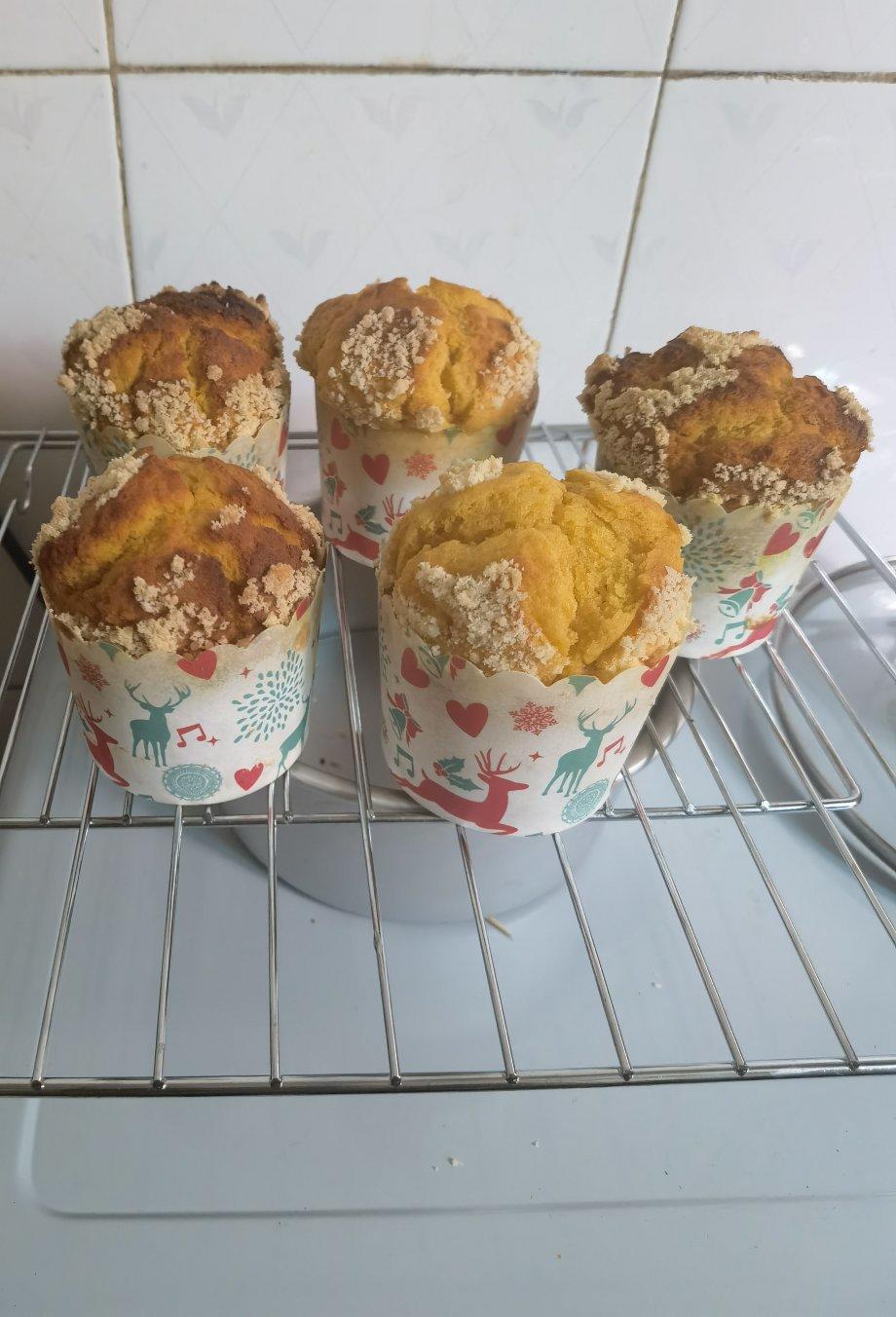 爆，爆，爆炸头的南瓜麦芬蛋糕！松软可口，超简单！