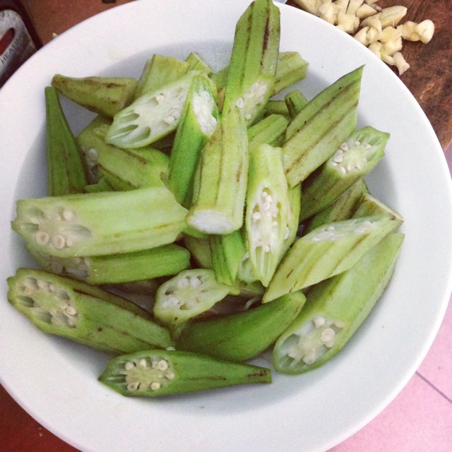 清炒秋葵