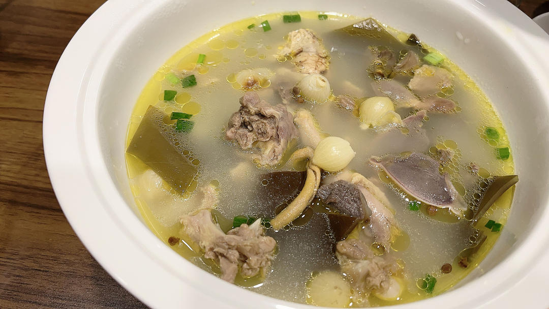 苦藠海带老鸭汤