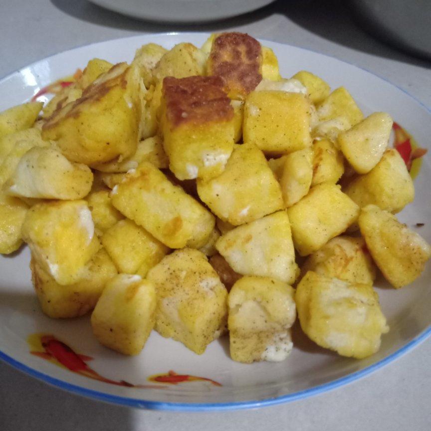 甜心胡萝卜做的鸡蛋炒馒头块