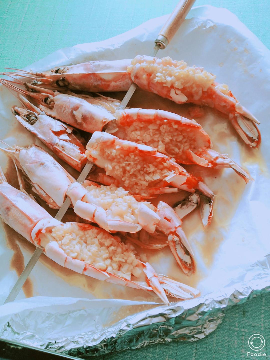 蒜蓉烤阿根廷红虾