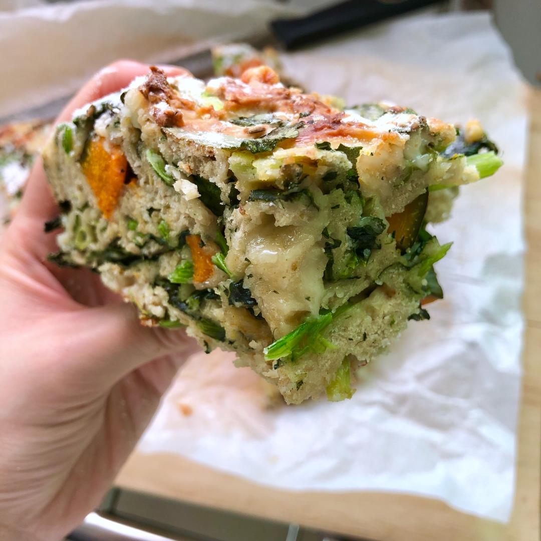 菠菜南瓜奶酪丹波面包丨健康·烘焙