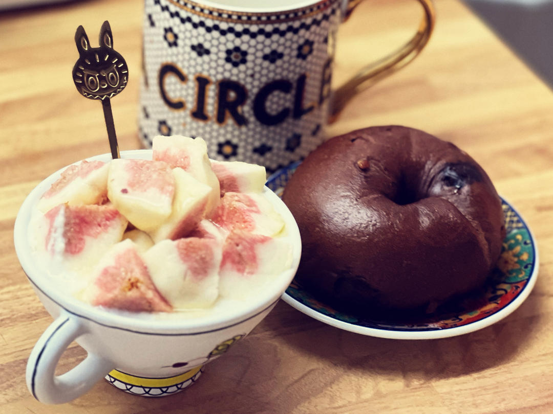 法芙娜巧克力流心/巧克力豆橙皮丁贝果