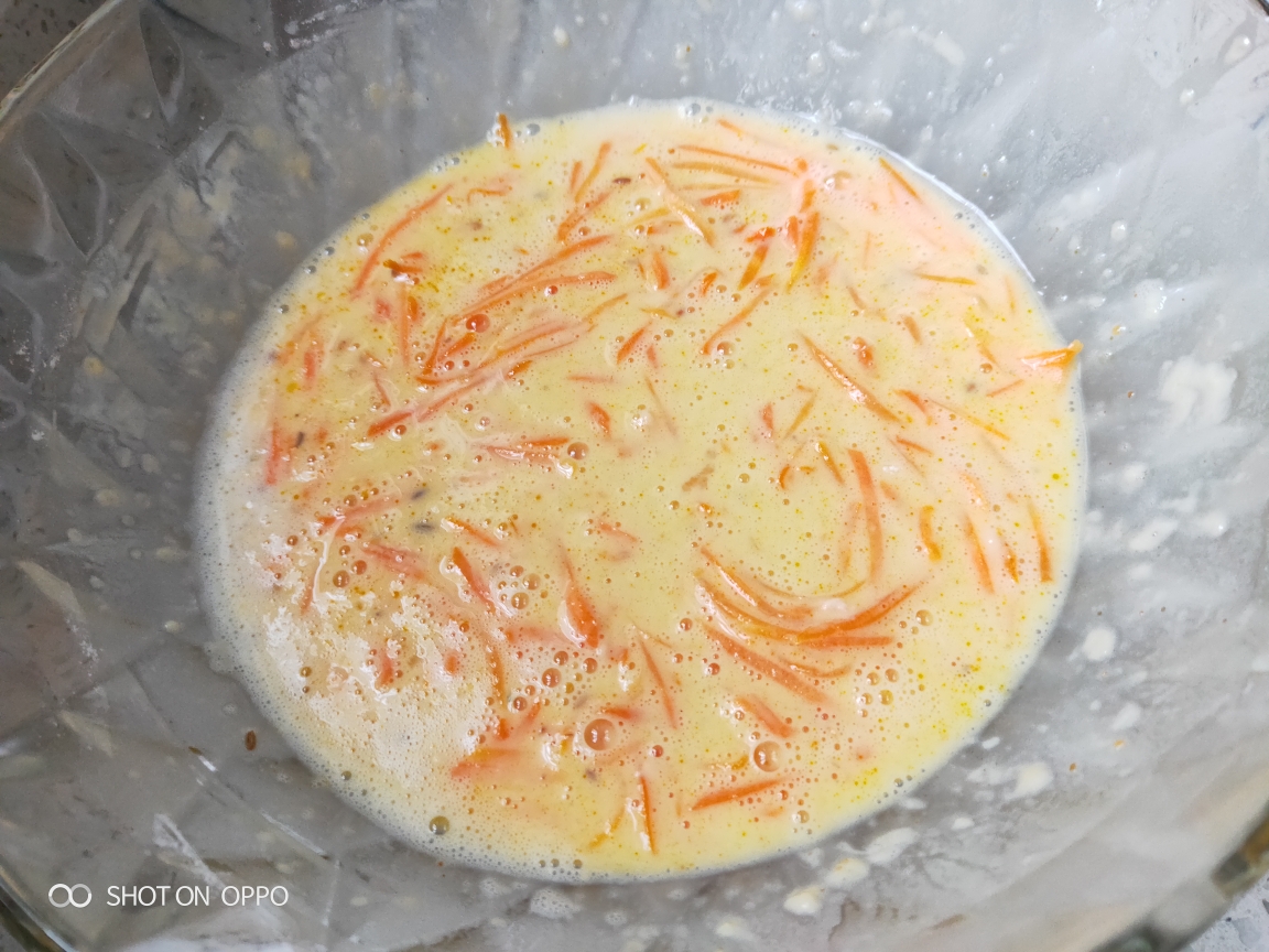 胡萝卜黄瓜早餐饼的做法 步骤9