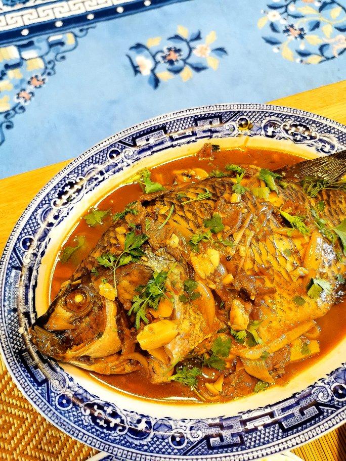 鱼头泡饼 炖鱼头（家庭版旺顺阁）