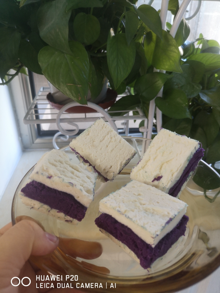 仿李子柒紫薯米糕的做法