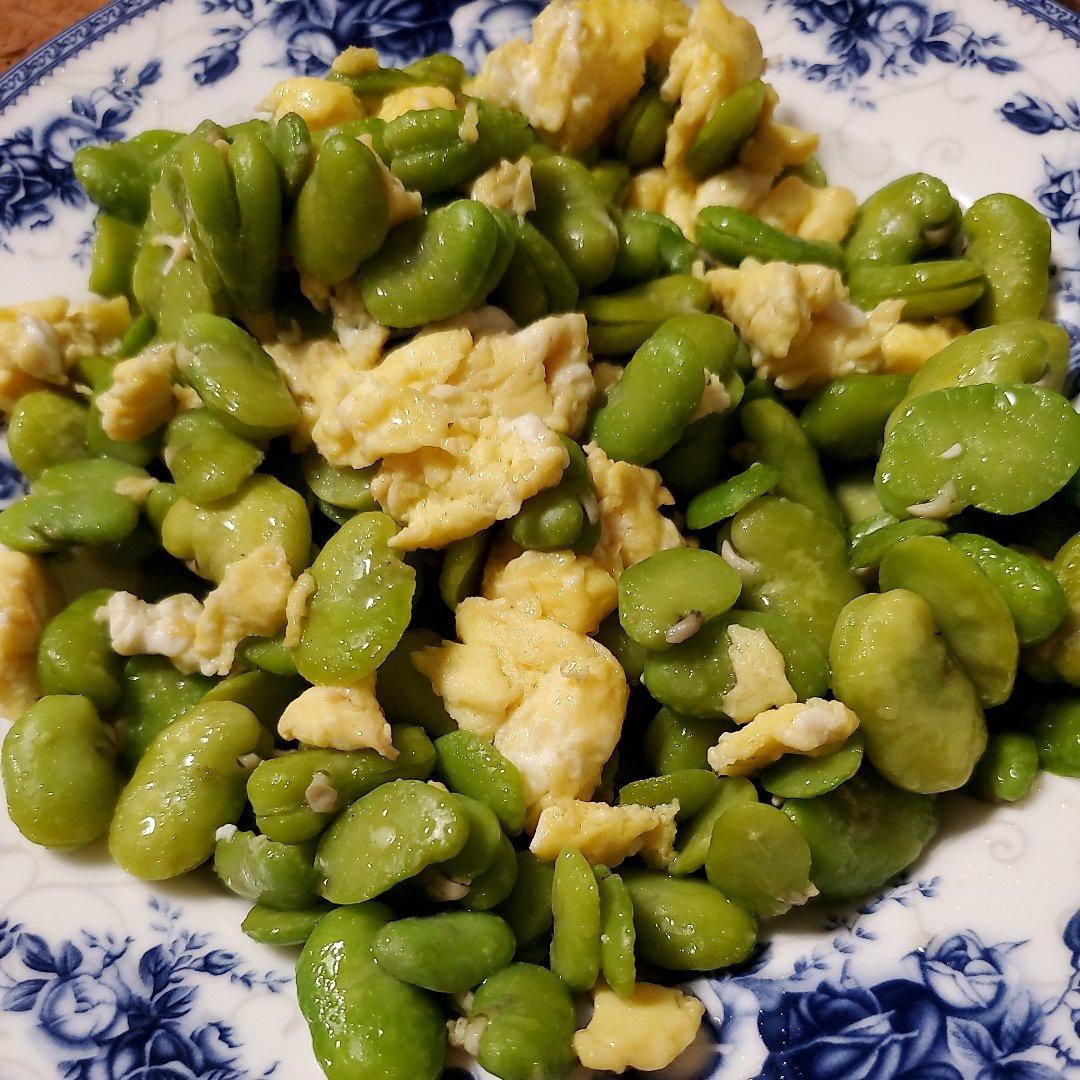 蚕豆炒蛋
