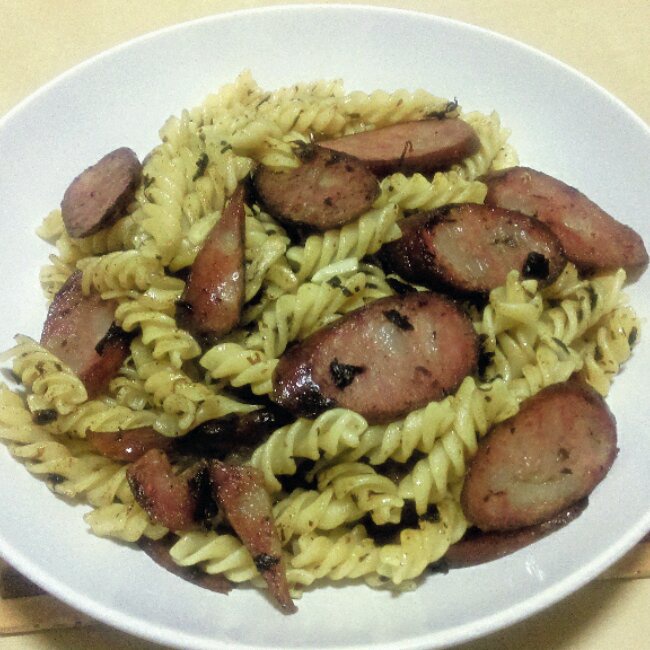 可能是最好吃系列--橄榄菜培根意面