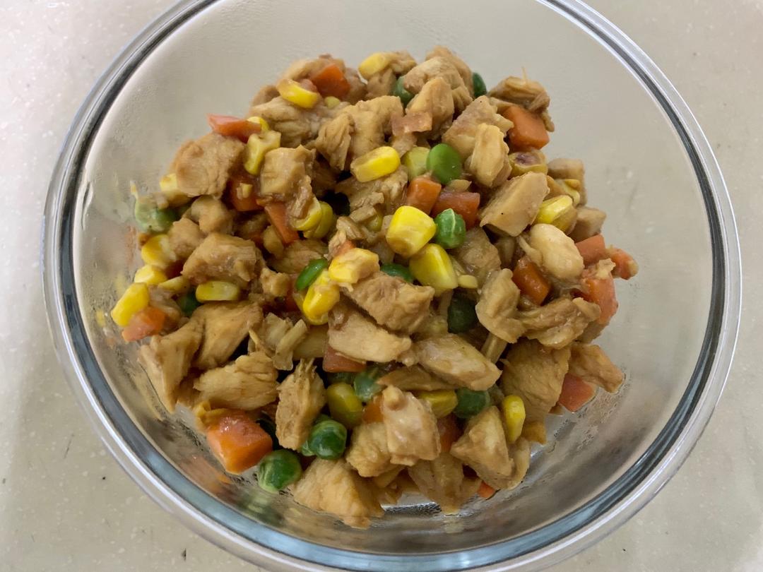 减脂餐！鸡胸肉炒三丁