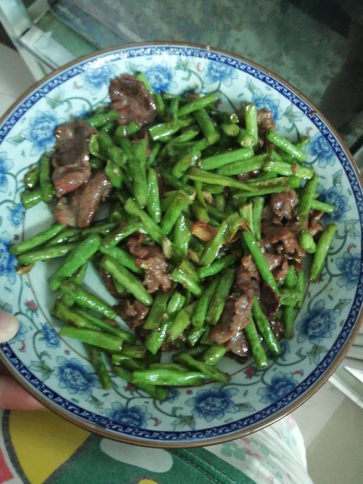 豆角炒牛肉