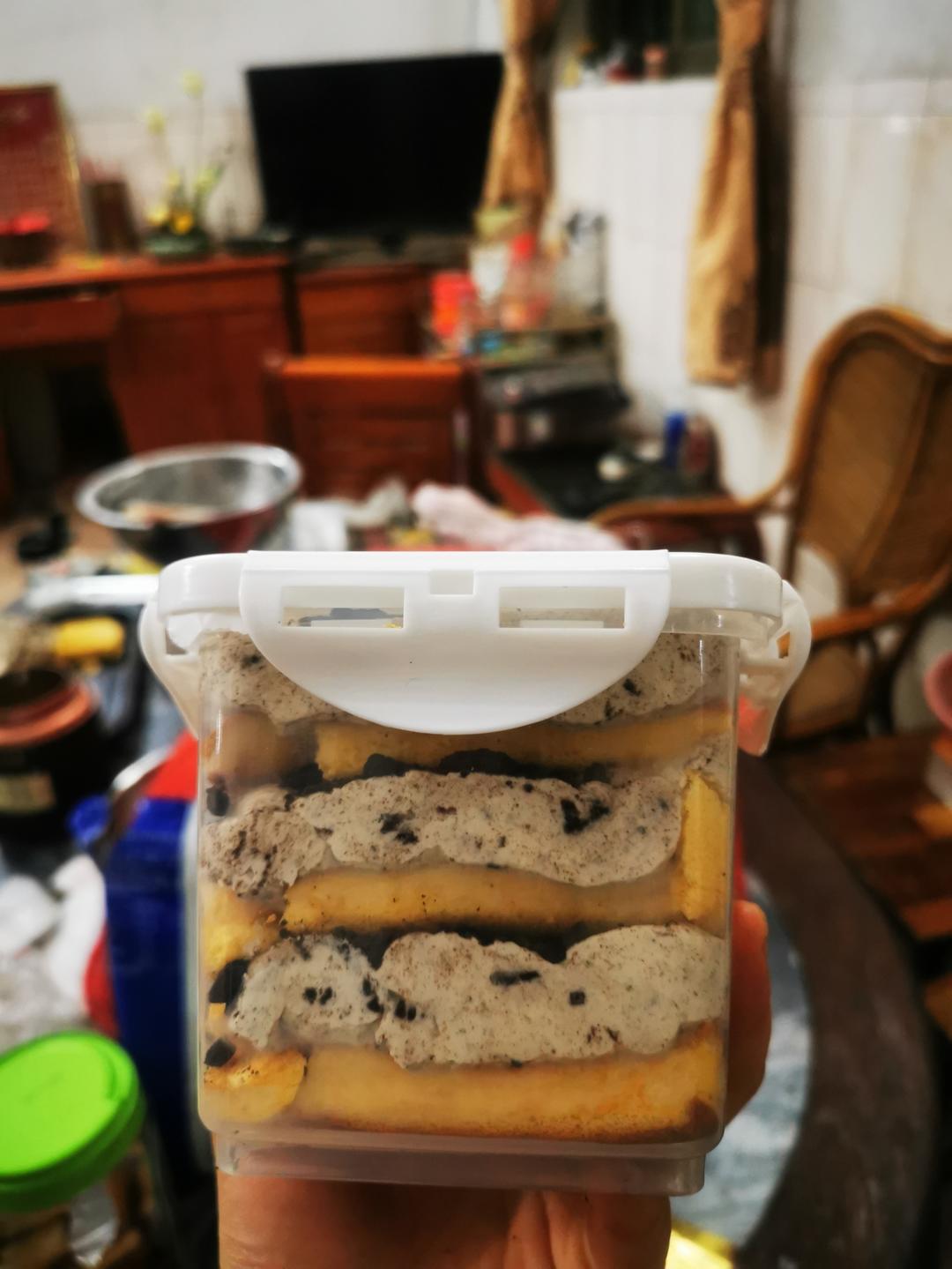 低糖不腻的奥利奥咸奶油蛋糕盒子