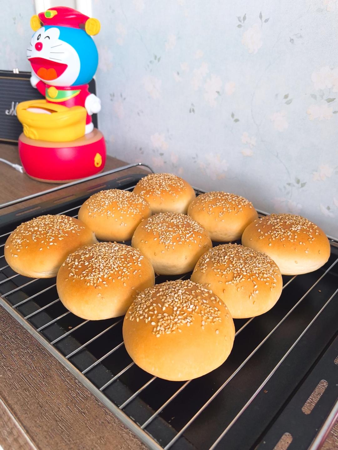 基础牛奶小餐包/汉堡胚/吐司（一次发酵，极简原料）