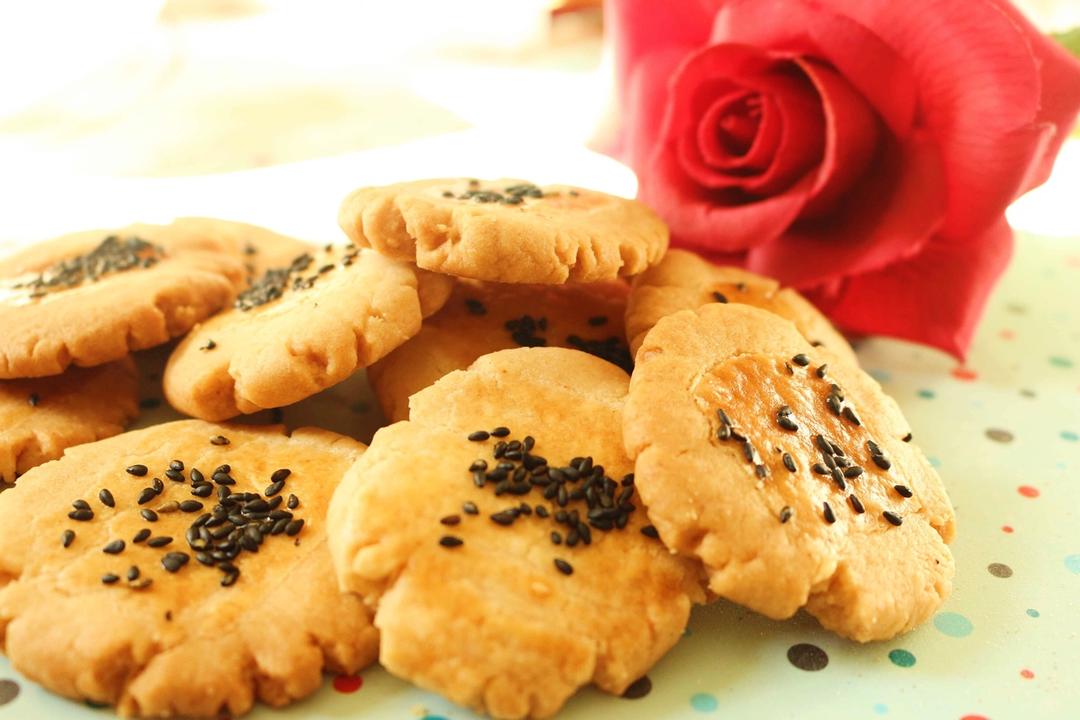 超级好吃的花生酥饼（橄榄油版）
