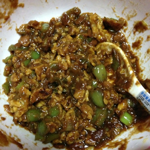 番茄青椒鸡蛋拌面