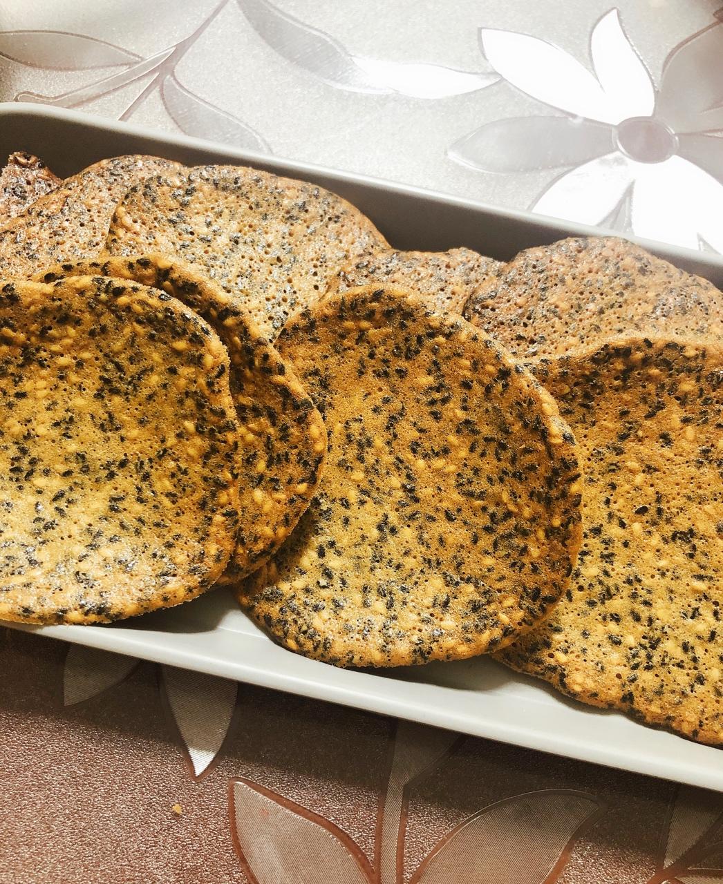 免打发‼️简单几步搞定的芝麻薄脆饼干‼️嘎嘣脆