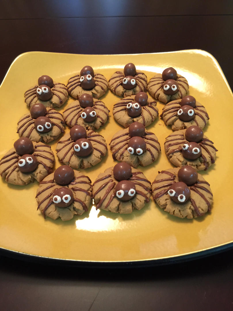 Spooky Spider Cookies万圣节蜘蛛饼干