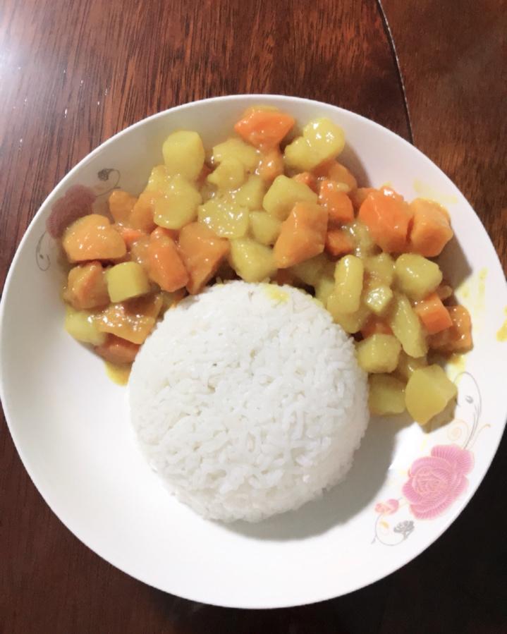 基础版土豆咖喱饭