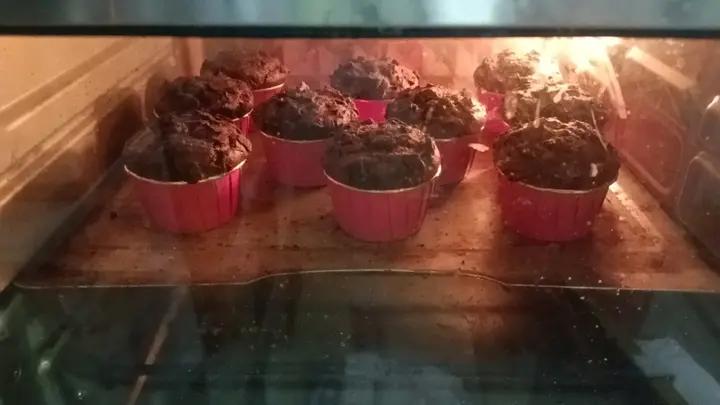 星巴克同款丨巧克力蘑菇头玛芬蛋糕丨免打发零失败