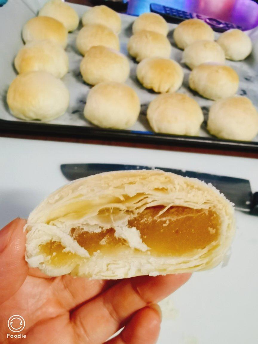 酥皮绿豆饼   酥得掉渣渣