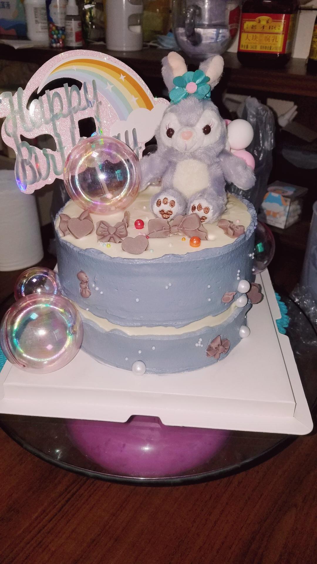 裱花必备，全蛋海绵蛋糕胚，6寸加高圆模