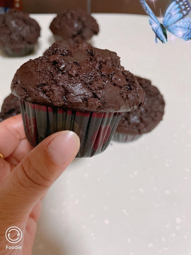 在家做巧克力蘑菇头麦芬蛋糕🍫