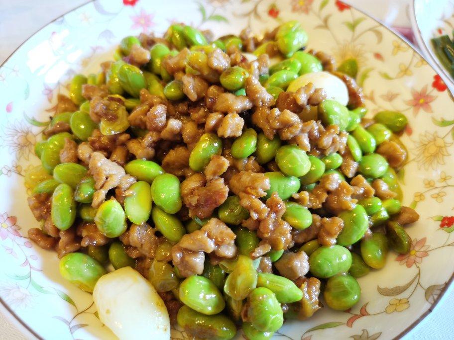 豆子炒肉（不放味精，超简单）