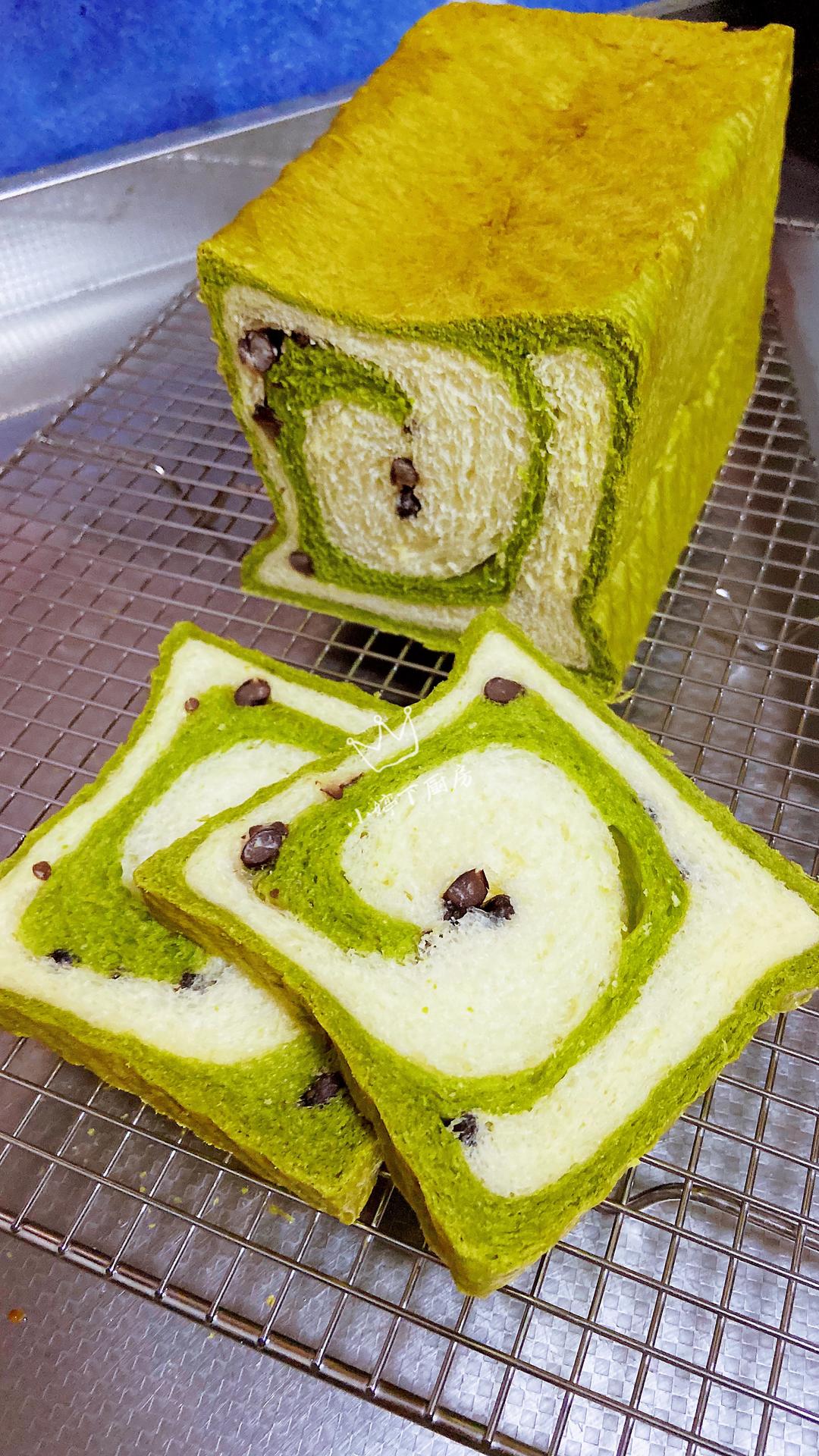 小婷食光🔆抹茶红豆双色吐司的做法