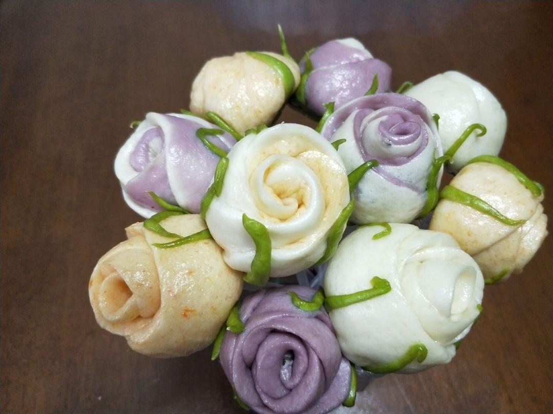 玫瑰花馒头