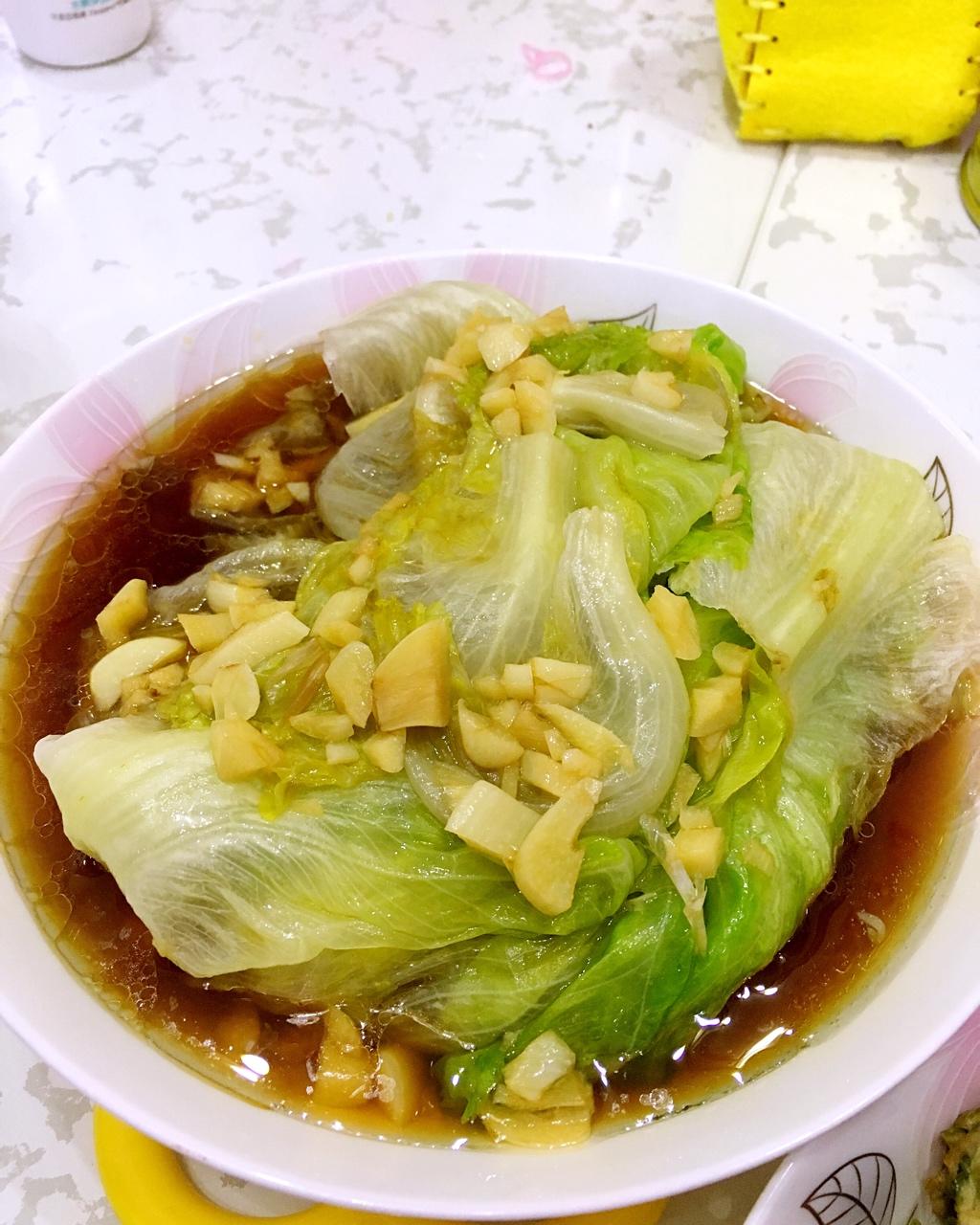 白灼西生菜
