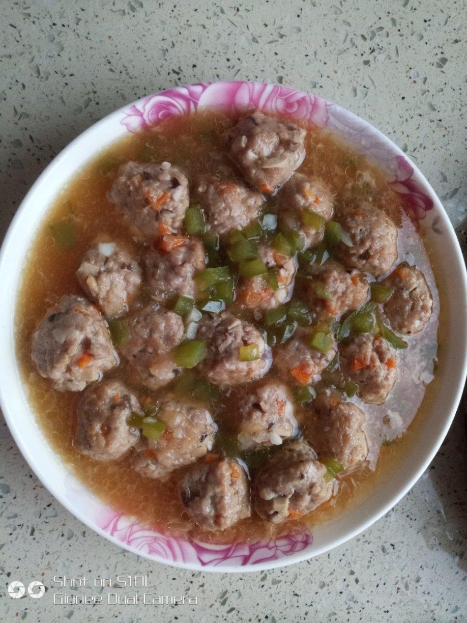 香菇胡萝卜鸡胸肉丸