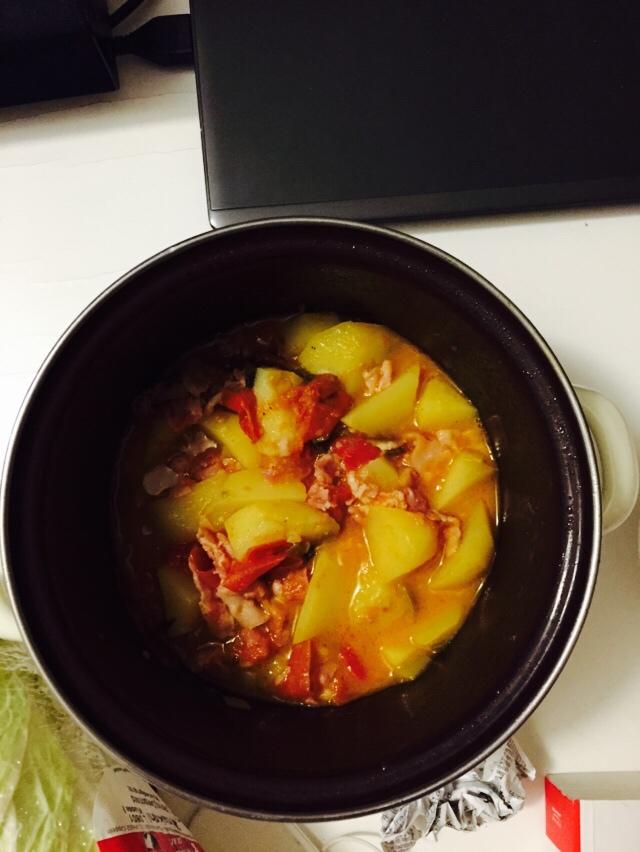 番茄土豆肥牛锅
