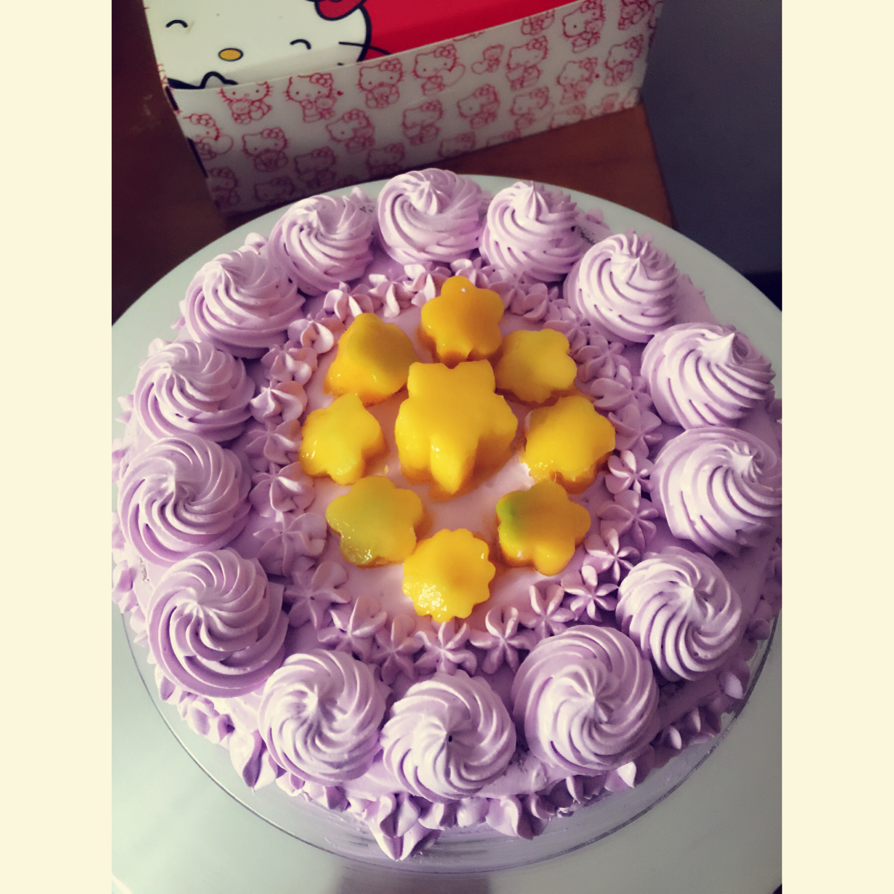 水果花格奶油蛋糕