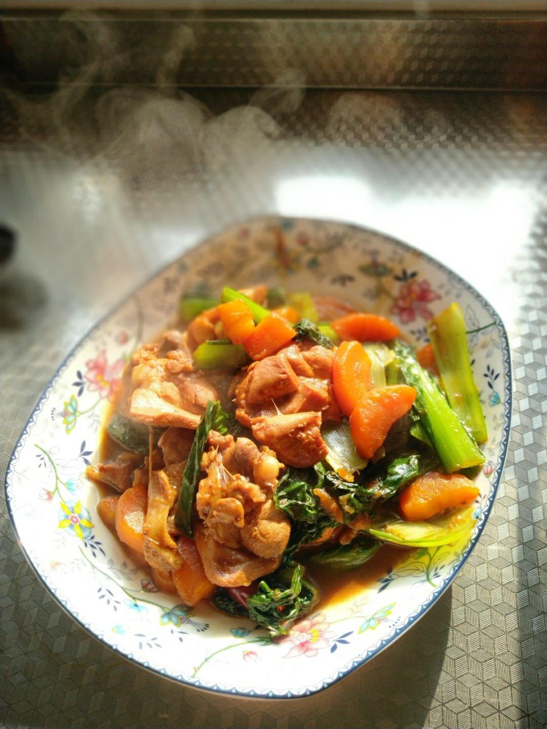 生炒土鸡肉