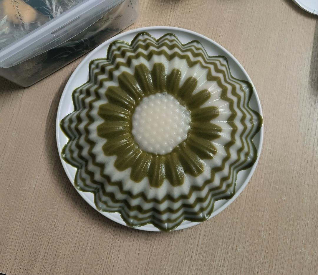 抹茶椰香马蹄糕