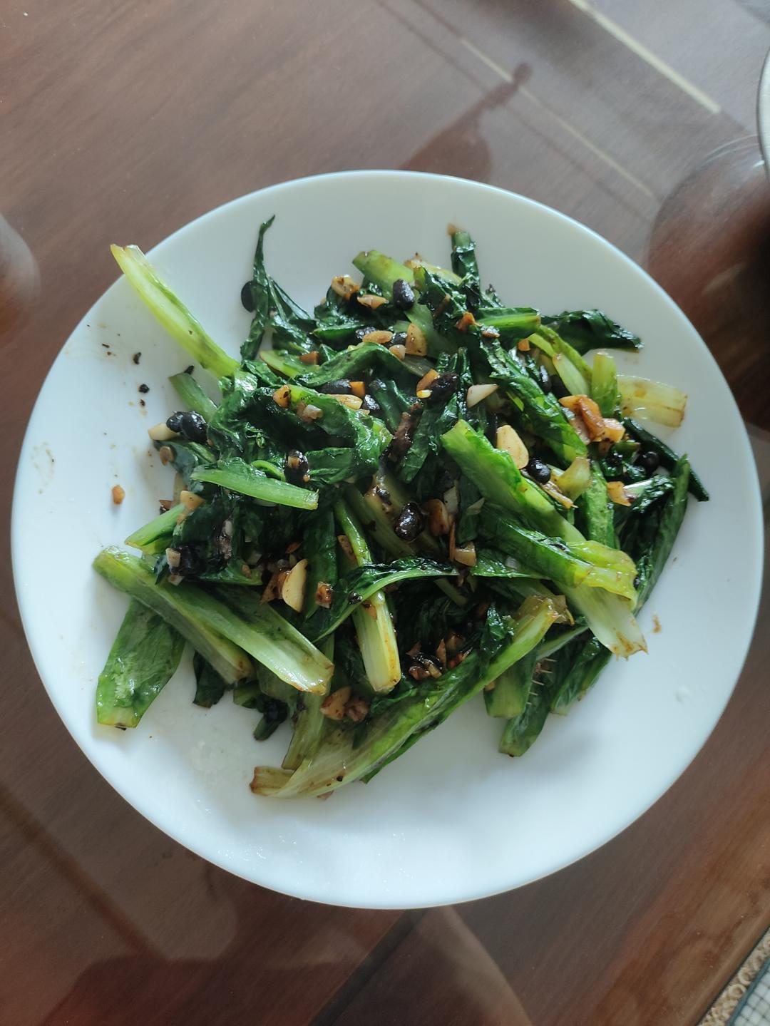 豆豉鲮鱼油麦菜