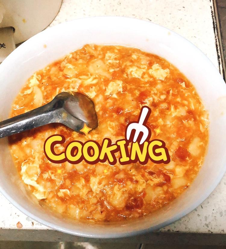 西红柿鸡蛋疙瘩汤