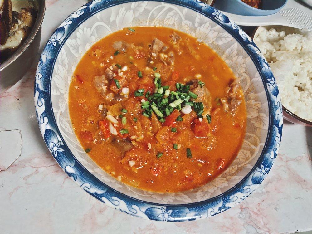 番茄肥牛，特别开胃