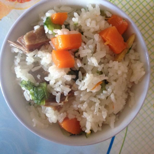 美味咸鸭菜饭的做法