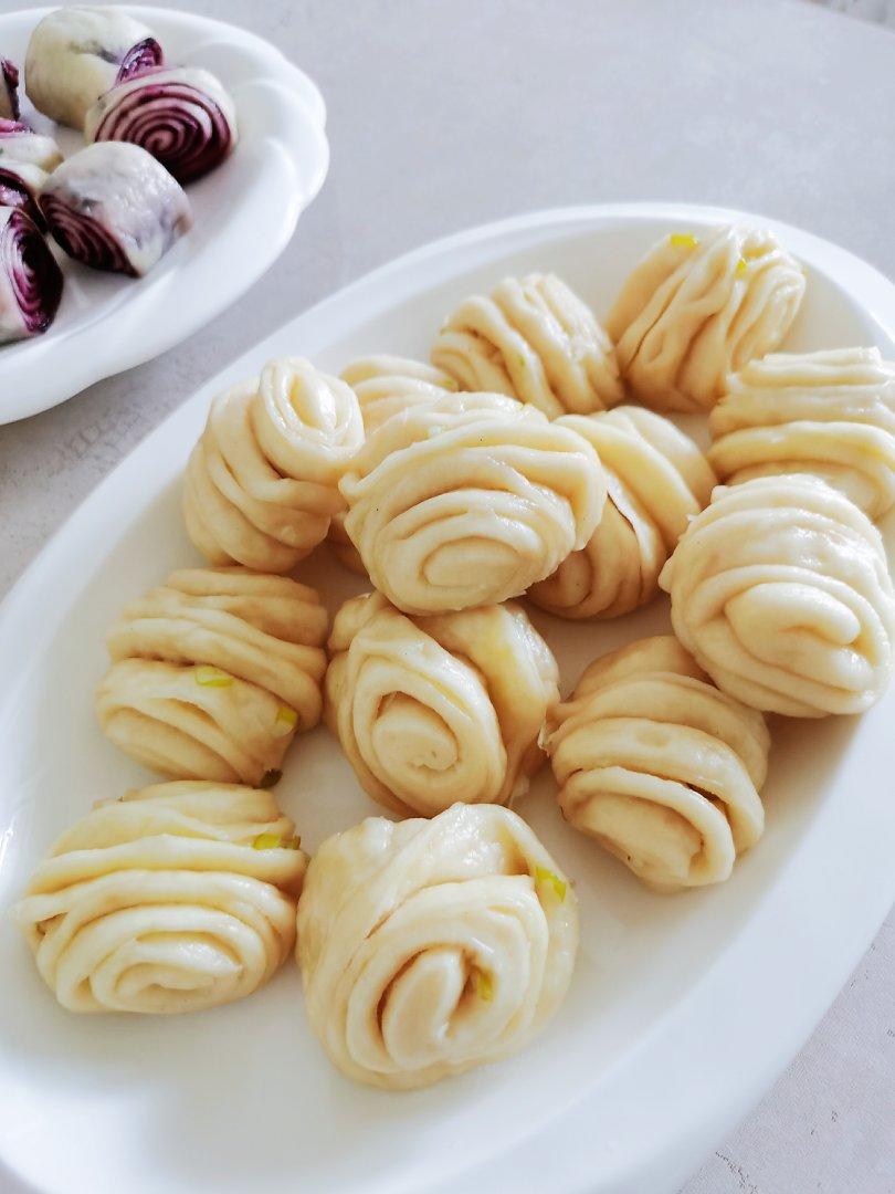 含光0713做的手工花卷的做法