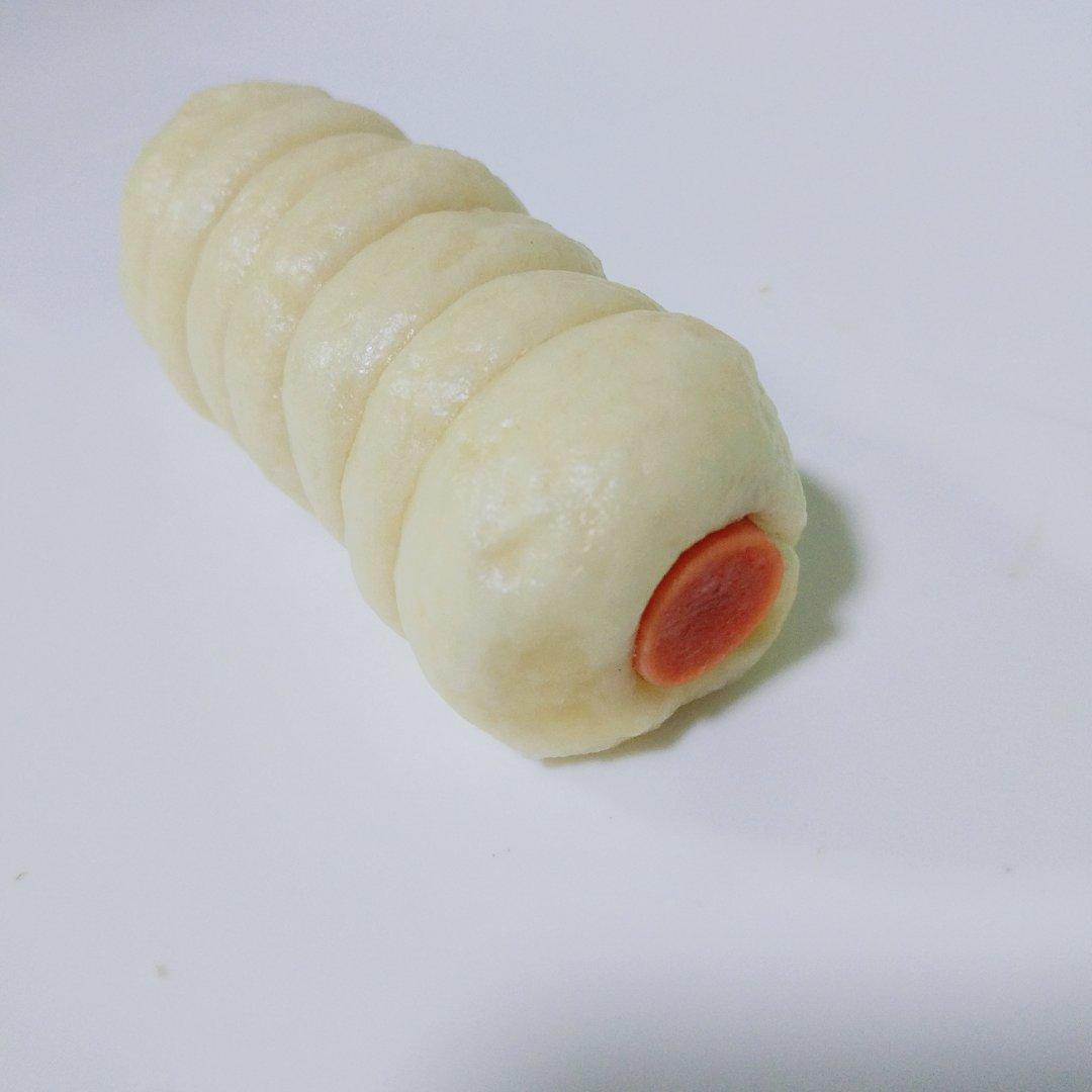 快手火腿卷～一次发酵